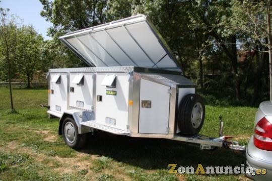 Remolque de aluminio para perros de razas grandes